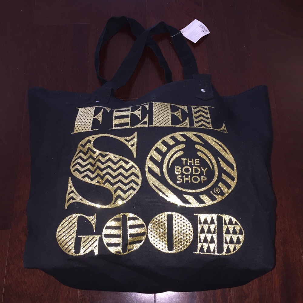 NEW The Body Shop GLITTER TOTE Bag Purse Handbag